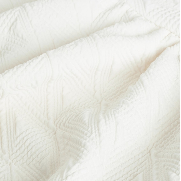 Free People White Babydoll Mini Dress Violet Square Neck Short Puff Sleeves - Picture 13 of 15